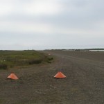 Flugplatz Schotterpiste in Djupivogur